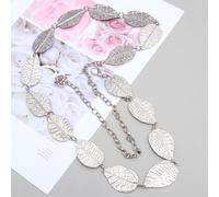 Donne a forma di foglia a forma di catena foglie di metallo cintura a