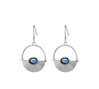 Donne a Forma di Ventola a Forma di Ventola Blu Rotonda Materiale in Ceramica di Perla Forte Resistente al Danno Che Cade 1