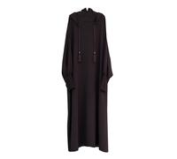 Donne Abito Musulmano Un Pezzo Abito Da Preghiera Donne Abaya Medio Oriente Dubai Maxi Abaya Caftano Lunghezza Completa Abito Ramadan Preghiera, caffè, M