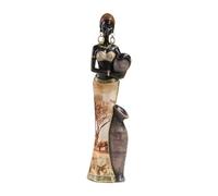 Donne africane Figurine Resine Esotiche Personaggio Statua Retrò Tribale Lady Scultura Vintage Decori Casa Per Scaffale Libro Culturale Figurine Da Collezione