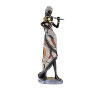Donne africane Figurine Resine Esotiche Personaggio Statua Retrò Tribale Lady Scultura Vintage Decori Casa Per Scaffale Libro Culturale Figurine Da Collezione