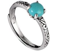 Donne Anello regolabile, S925 Pattern vintage intarsiata NOVITÀ ANTERIO APERTO OPEN PER GIETTÀ DEL BAGNI DI GIORNAMENTO DEL MOSTRO