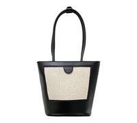 Donne Ascelle Borse Signore Elegante Secchio Borsa In Pelle DELL'UNITÀ di elaborazione Borsa A Tracolla Solido Femminile Semplice Borsa, Nero