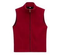 Donne Autunno E Inverno Velluto Gilet Caldo Gilet Donna S plus Size Cappotti Lunghi, Rosso mattone, 4XL