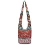 Donne Borse A Spalla Moda tela Hippie Crossbody Borse Boemia Stampe Animali Hobo Borse, Sugarpine Air Mesh - Donna