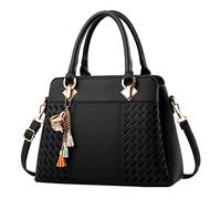 Donne Borse Delle Signore Portafoglio Satchel Borse A Tracolla Spazioso Tote Borsa In Pelle Borse Uomo Con Pane Scatole, Nero , taglia unica