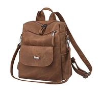 Donne Borse Zaino Confortevole Studente Zaino Da Viaggio Borse Per Le Signore (Brown, One Size)