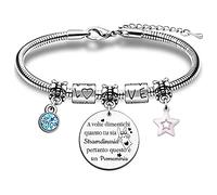 Donne Braccialetti Apprezzano Regalo Di Compleanno Di Laurea Figlia Nipote Sorella Amica Gioielli Ispiratori Vai All'Università Incoraggia Promemoria Moglie Ragazza San Valentino Natale Coniglio