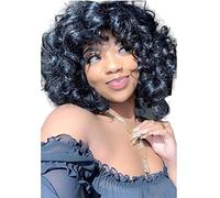 Donne breve ricci Kinky parrucche vaporoso ondulato capelli sintetici parrucche alla moda per le donne ragazze uso quotidiano partito