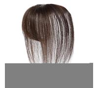 Donne Capelli Umani | Accicchi Di Toppers Da 25 Cm Natural Bang | Clip Di Di Colpi | Topper Per Capelli Reali Invisibile Con Parrucchiere Per Parrucca Regolabile Per Lo Styling, Il Cosplay E La C