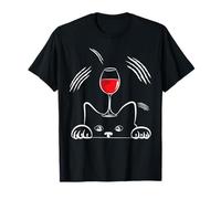 Donne che bevono vino e gatti Maglietta