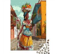 Donne che danzano sulle strade acciottolate Jigsaw Puzzle 70x50cm/1000pcs Adulti Puzzle Gioco EduGattoivo Decorazioni Per La Casa