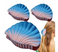 Donne Claw Clip Clip - Sequillatura Donne Acconciature Mascella | 3 Opaco Quotidiano | Crampa Gradiente PVC Per La Scuola Di Viaggio Spiaggia Spiaggia Di Nozze (blu,