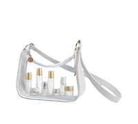 Donne Clear Borse - Stylish Clear Bag | Borsa di spalla trasparente | Soft tote con cinturino regolabile per festa, lavoro, viaggio, spiaggia, scuola, festival, concerto, borsa di approvate dallo