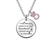 Donne Collane Ispirazione Compleanno Regali Laurea Incoraggiamento Gioielli Figlia Sorella Nipote Amica Vai All'Università Incoraggia Promemoria Fidanzata San Valentino Ricordo Natale Carino Coniglio