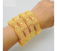 Donne Colore Oro Etiope Dubai Braccialetto Africano Mano Braccialetti Arabi Monili Banchetto Regali