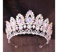 Donne Corona Grande Diadema Nuziale Tiaras Corone Copricapo Per La Festa di Nozze Vestito Dei Capelli Dei Monili Accessori