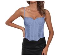 Donne Corsetto Push Up Corpetto Casual Satin Floreale Bustino Vintage Gotico Overbust Vita Modellante Elegante Stretto Gilet Shapewear
