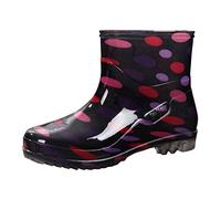 Donne costose Stivali Acqua Donna Rain Boot Pvc Rainproof Shoe, Marrone, 38 EU