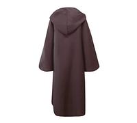 Donne Costumi di Halloween Grim Giacca Moda Lungo Cappuccio A Tracolla Coppie Giacche Del Mantello Speciale per Le Donne, caffè, XXL