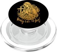Donne cristiane cattoliche Gesù Pregare come una ragazza PopSockets PopGrip per MagSafe