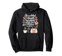 Donne Cristiane Forza E Dignità Proverbi Felpa con Cappuccio