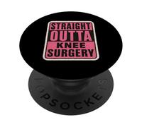 Donne del chirurgo del medico del paziente della chirurgia del ginocchio dritto fuori PopSockets PopGrip Adesivo
