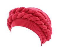 Donne di modo Perline Treccia Cappello Musulmano Cancro Wrap Cap Sleep Caps Satin Foderato Cofani Cappelli Invernali Francese, Rd1., Taglia unica