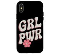 Donne di Potere GRL PWR Motivazione Forza Femminista Girl Custodia per iPhone X/XS