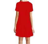 Donne Dresses Indumento Senza base per la festa delle donne, Colore: rosso, L
