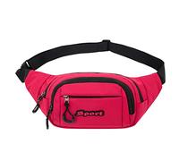 Donne E Uomini Borsa A Tracolla Moda Tinta Unita Nuovo Modello Pratico Leggero Cerniera Zainetto Borse a Spalla per le Donne, Rosso, Taglia unica