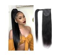 Donne Estensioni coda di cavallo for capelli umani 8-32 pollici Capelli lunghi lisci Avvolgenti Estensioni coda di cavallo Capelli Remy Pasta magica Coda di cavallo Clip in pezzi di capelli Uso quotid