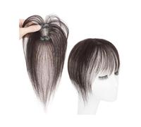 donne Extension for capelli con frangia in umani 3D, clip, tempie, fermagli for invisibili(#1B)