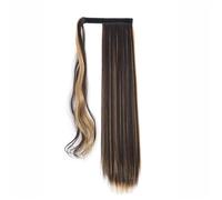 Donne Extension for coda di cavallo lunga e liscia, 24 pollici, con clip, for capelli sintetici, for donne Uso quotidiano(4H27)