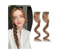 donne Frangia con forcina, frangia laterale a 2 pezzi, stile clip, nappe, extension for capelli(PURPLE)