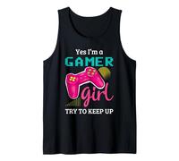 Donne Gamer Girl Retro Controller Gaming Design Canotta