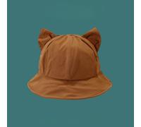 Donne Gatto Orecchio Bush Cappello Sole Largo Falda Carino Outdoor Casual Estivo