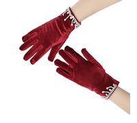 Donne Guanti A Finger Con Polsini Brividi Short Tratto Per Abito Da Sposa Costume Da Sposa In Stile Elastico In Poliestere Corto Per Donne Cosplay