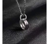 Donne in Acciaio Inossidabile Acciaio Doppio INS Presente Collana a Sospensione in Stile Amore 0339