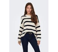 Donne JDY Maglione a righe Loose Fit Girocollo Manica lunga JDYJUSTY NUOVO