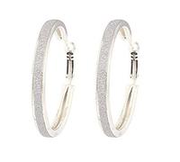 Donne Lega macinare arenacea Annulus ciondola Orecchini Orecchini a Bottone Gioielli squisita appesi orecchino d'Argento Nuovo Rilascio Convenient Design