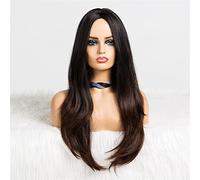 Donne lunghe parrucca ondulate parrucche sintetiche medie for il partito cosplay uso for capelli for ombre nero marrone