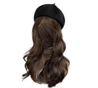 Donne Lunghe Parrucche Ricce Cappelli Moda Regolabile Rotondo Cappello Con Parrucche Naturali Cosplay Dressingup Accessori Cappello Della Cupola Copric
