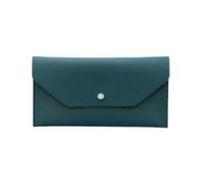 Donne Lungo Busta Portafogli In Pelle Soldi Pochette Multifunzionale Femminile Borsa Vacanza Borse per Le Donne Portamonete, Blu lago, 2PCS
