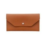 Donne Lungo Busta Portafogli In Pelle Soldi Pochette Multifunzionale Femminile Borsa Vacanza Borse per Le Donne Portamonete, Marrone, 2PCS