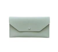 Donne Lungo Busta Portafogli In Pelle Soldi Pochette Multifunzionale Femminile Borsa Vacanza Borse per Le Donne Portamonete, Verde chiaro, 1PC