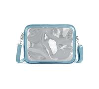 Donne Messaggeri Borsa Signore Stile Giapponese Borsa A Tracolla Ragazze Trasparente Crossbody Studente Uniforme Donne Ita Crossbody Ragazze Spalla Trasparente Cute-lolita Messenger, blu cielo, One