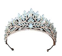 Donne Moda Festa di Nozze Corona Accessori Da Sposa Strass Grandi Tiaras Corone, Misura unica, Strass