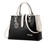 Donne Moda Ragazze Solido Gatto Fringe Spalla Zip Tote Borse Elegante Donna Tote Bag Custom Ladies Borse a Tracolla per Uomo, Nero , Taglia unica