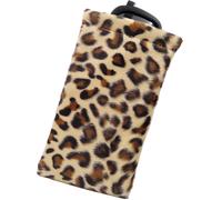 Donne morbide occhiali da sole Case nella stampa animale leopardata | Grande custodia per occhiali da occhio Squeeze Top Cash | Supporto per occhiali